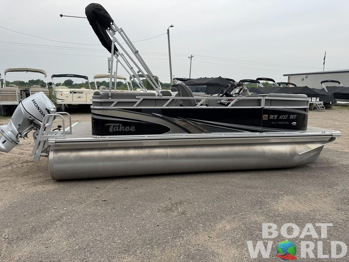 Used 2021 Tahoe Pontoons SLT 18' Quad Lounge & Honda 60HP 4-Stroke EFI