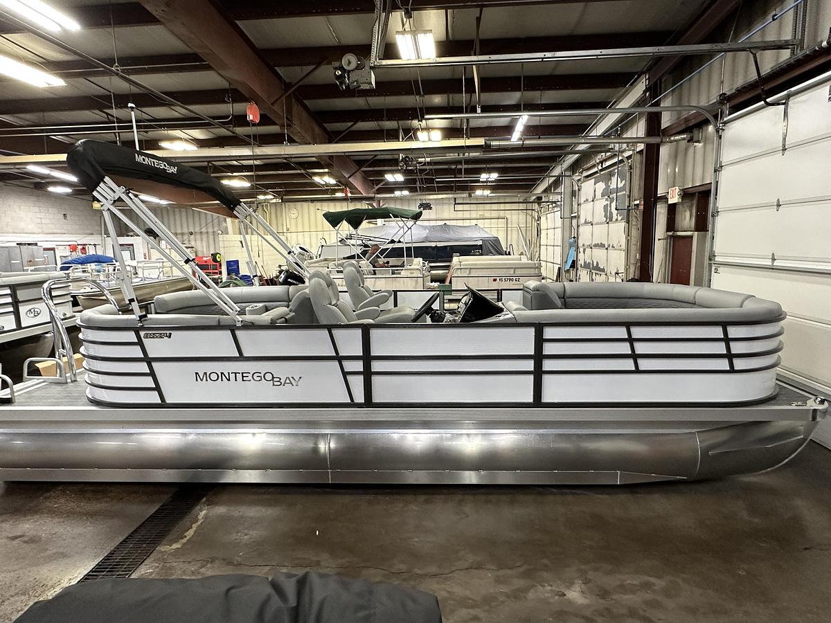 2023 Montego Bay TT8524 Quad Lounge 225HP Honda Tritoon Pontoon