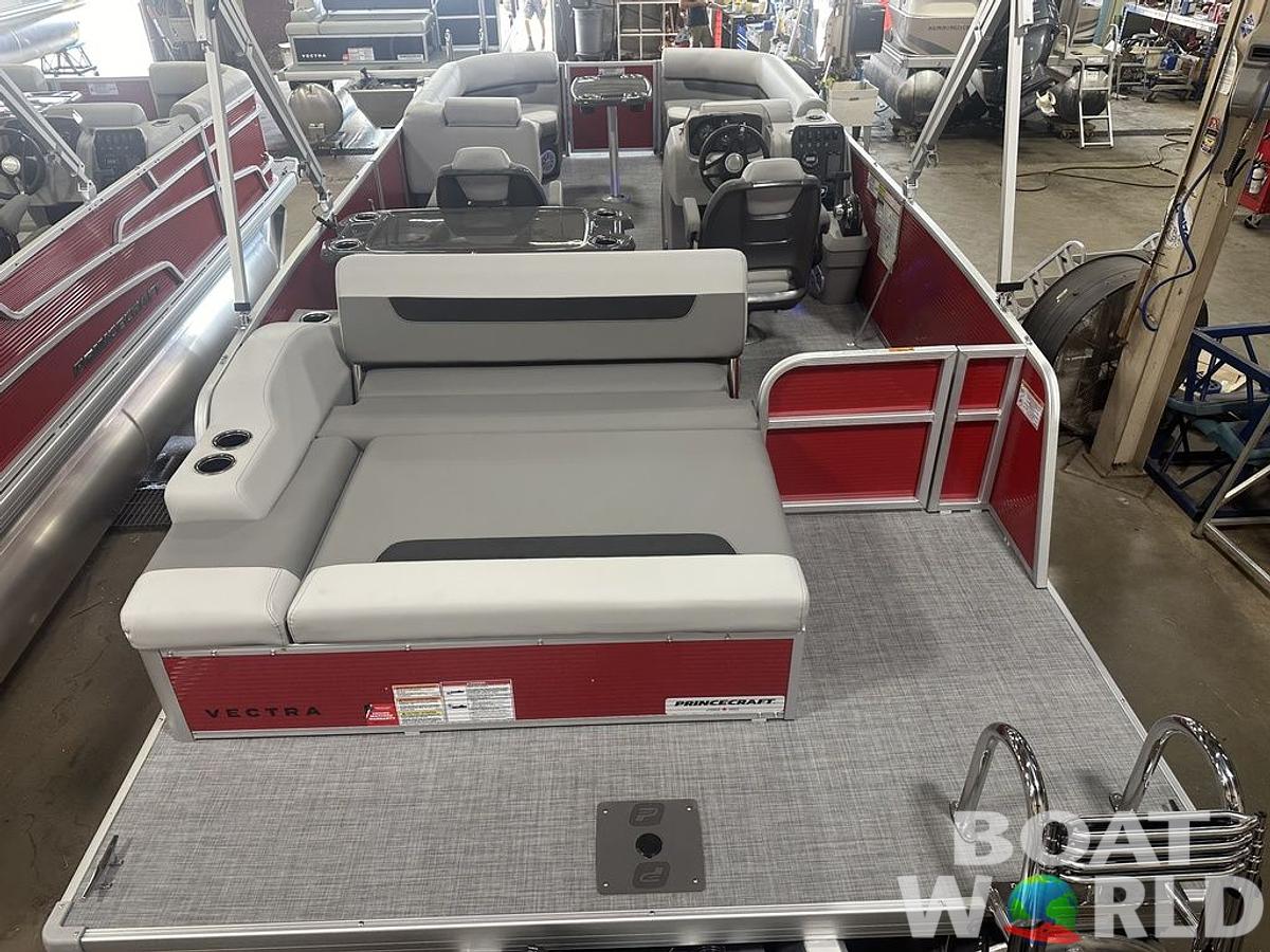 2025 Princecraft Vectra 23 RL SS Swingback Pontoon & Mercury 4-Stroke EFI