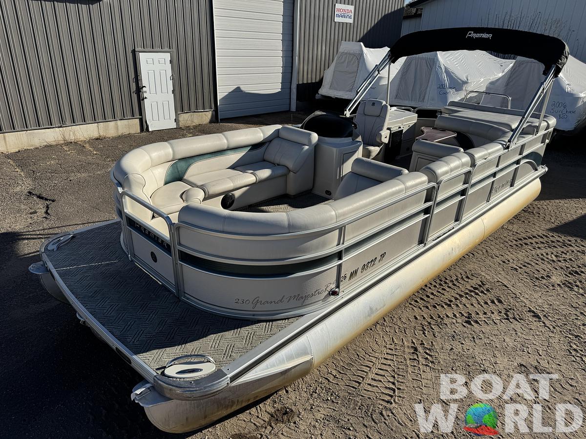 Used 2003 Premier 230 Grand Majestic Tri-toon Pontoon & 200HP Honda 4-Stroke EFI