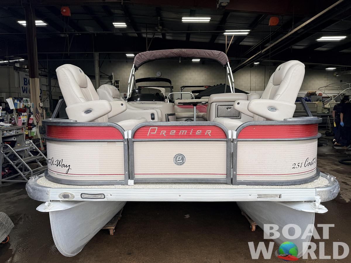 Used 2007 Premier 251 Cast-a-Way Fish & Cruise Pontoon & 115HP Mercury 4Stroke - $19,995