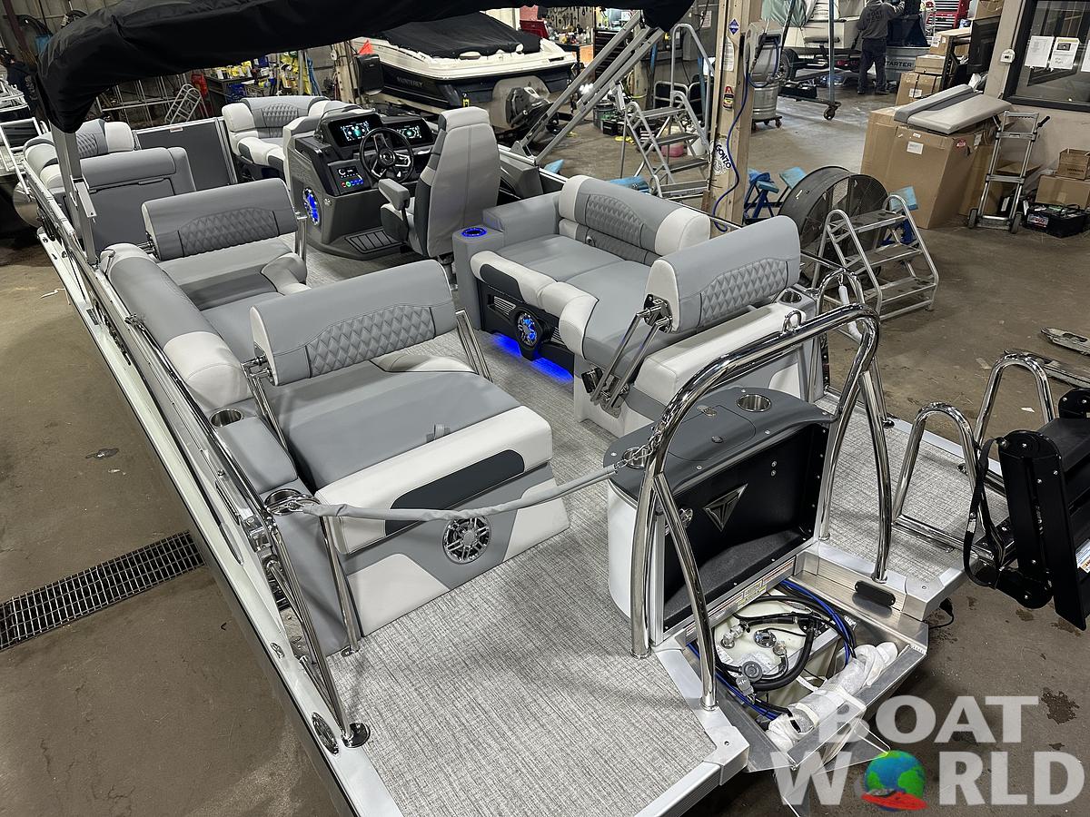 2025 Tahoe Pontoons Cascade 2385 Quad Lounge Shift Flip & Honda 4-Stroke EFI