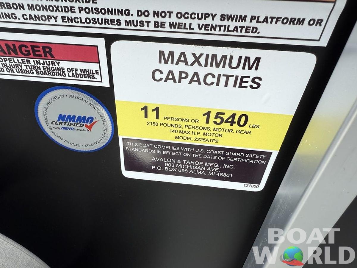 2025 Tahoe Pontoons LTZ 2385 Quad Lounge Shift Flip & Honda 4-Stroke EFI