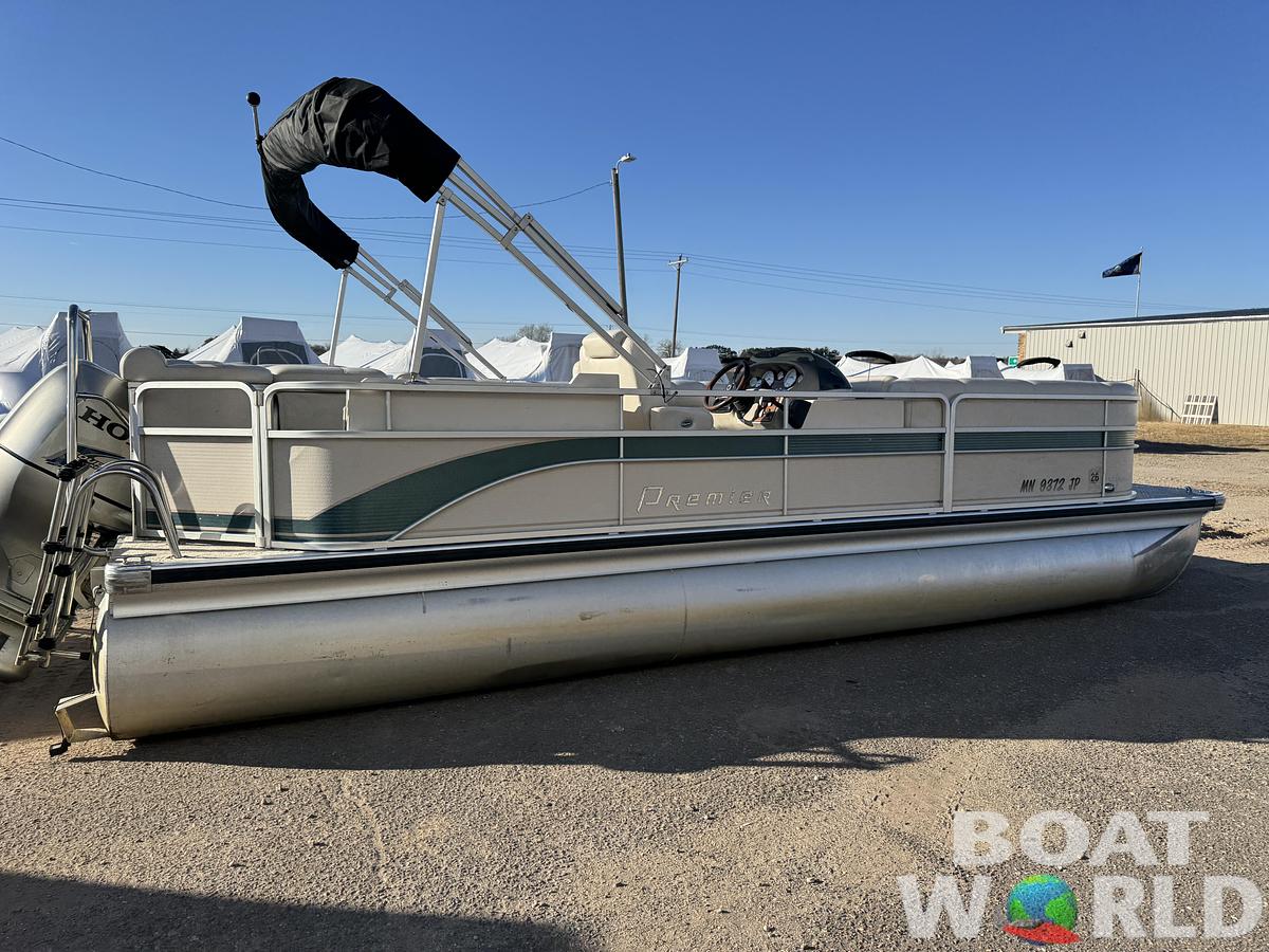 Used 2003 Premier 230 Grand Majestic Tri-toon Pontoon & 200HP Honda 4-Stroke EFI