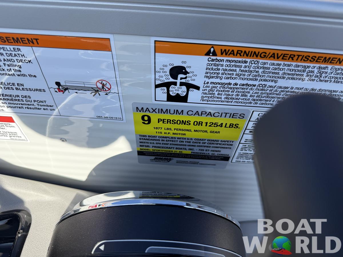 2026 Princecraft 21 Sportfisher 4-S Quad Fish Pontoon