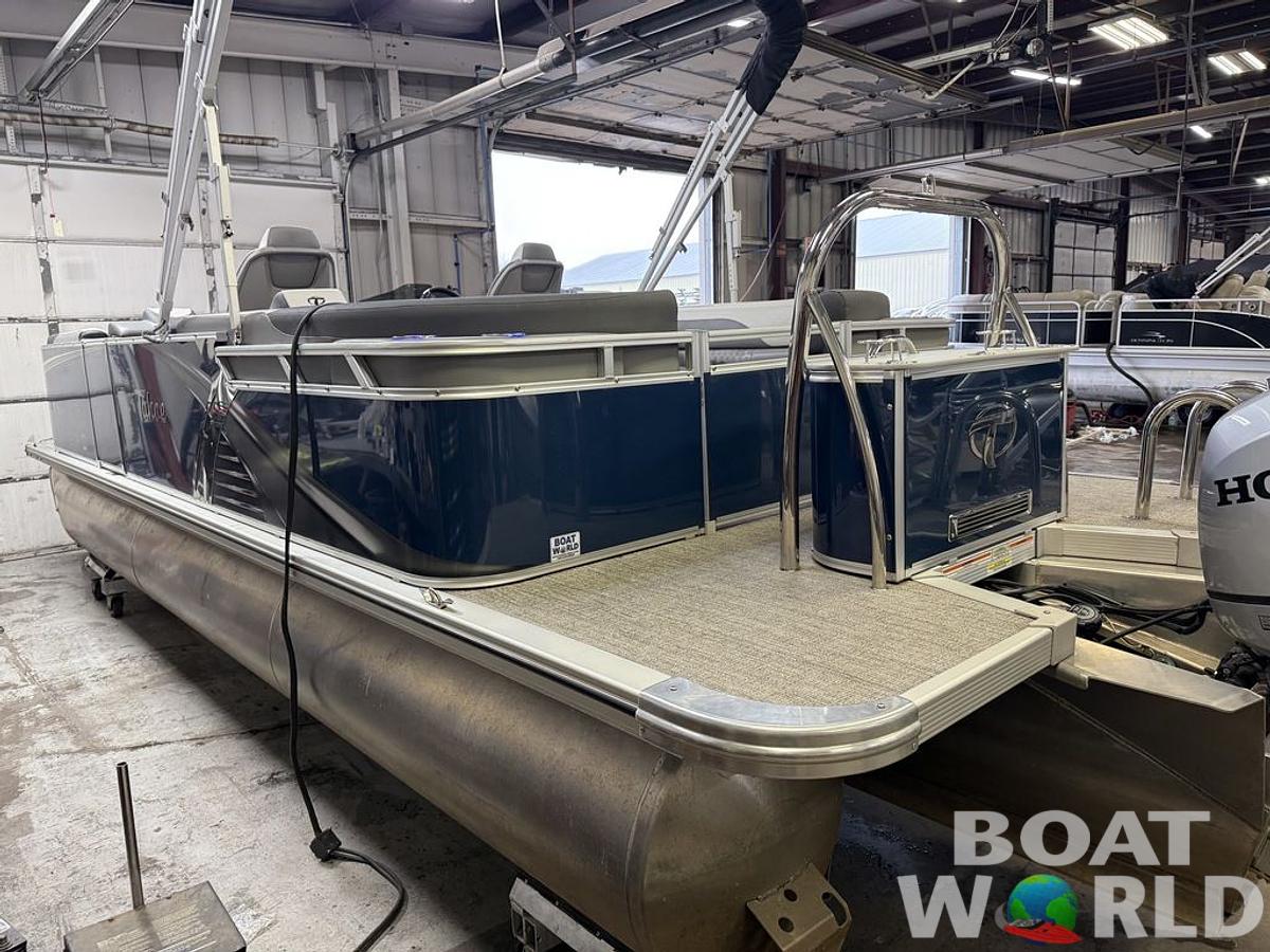 Used 2022 Tahoe Pontoons LTZ 2385 Quad Lounge Tritoon Pontoon & Honda 4-Stroke EFI