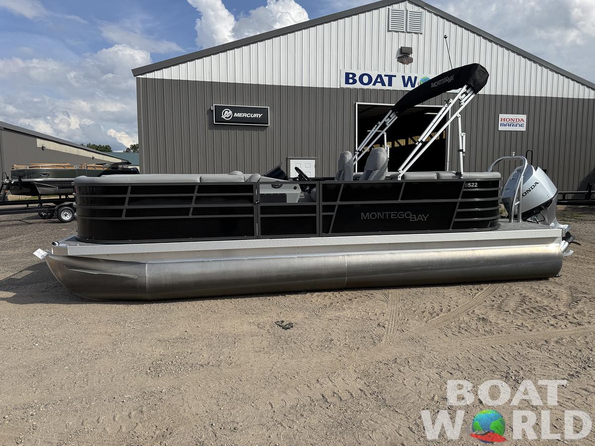 Used 2023 Montego Bay 8522 Quad Lounge Pontoon with 115HP Honda Fourstroke EFI