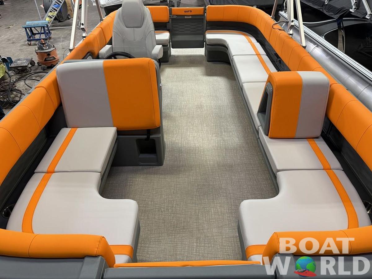 2025 Tahoe Pontoons Aura 1985 Quad Lounge & 50HP 4-Stroke EFI