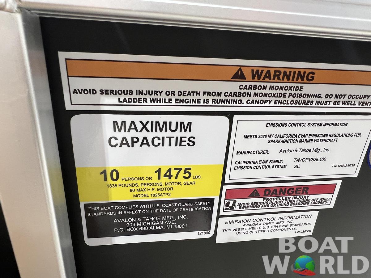 2026 Tahoe Pontoons LTZ 1985 Cruise Pontoon 