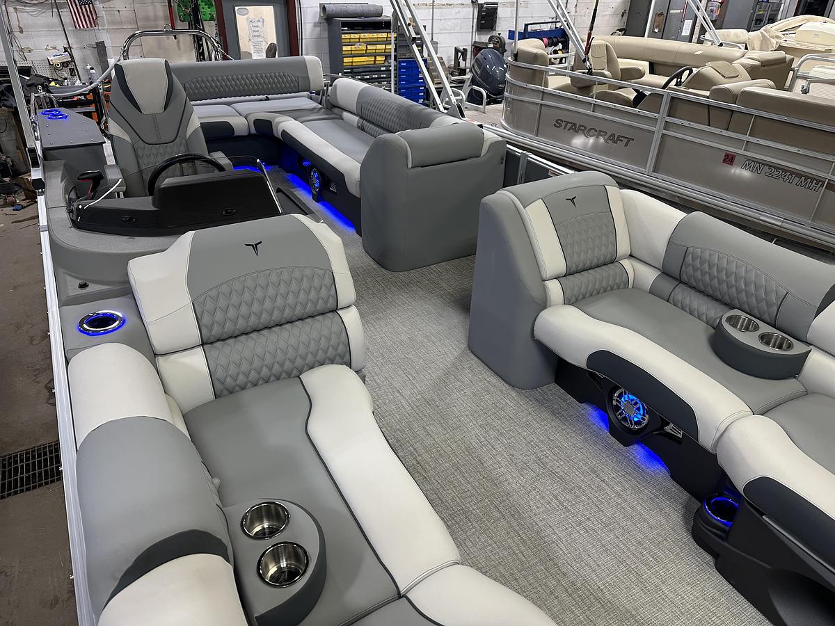 2025 Tahoe Pontoons Cascade 2385 Cruise Rear Bench Tritoon & Honda 225HP 4-Stroke EFI