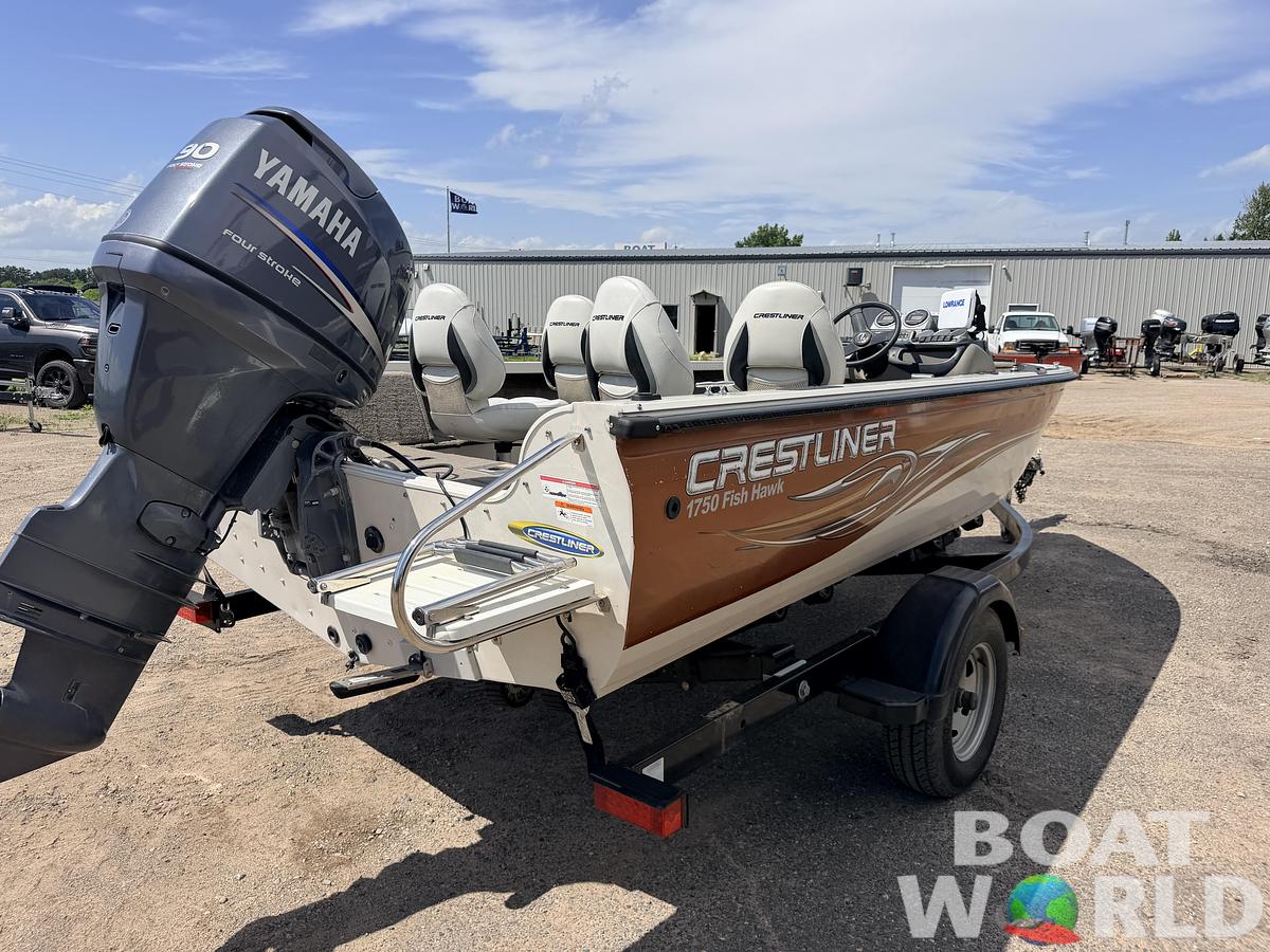 Used 2008 Crestliner 1750 Fish Hawk & 90HP Yamaha 4Stroke - $12,995