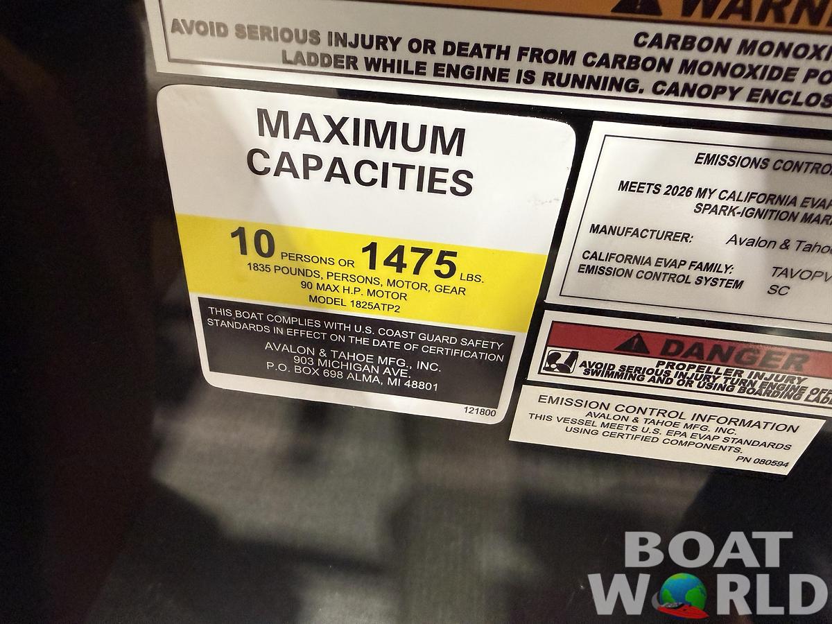 2026 Tahoe Pontoons Sport 1980 Cruise