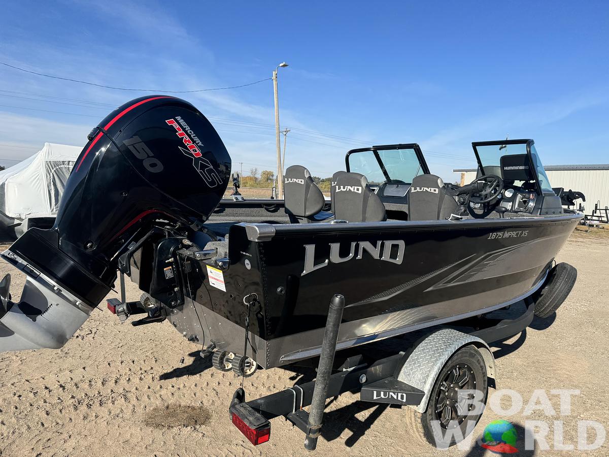 Used 2021 Lund 1875 Impact XS with 150HP Mercury Pro XS Fourstroke EFI