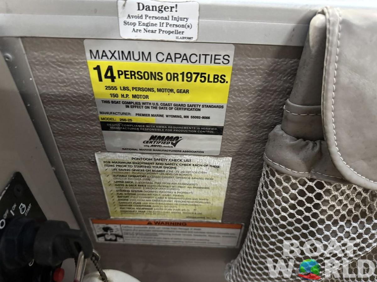 Used 2007 Premier Legend 250 Pontoon