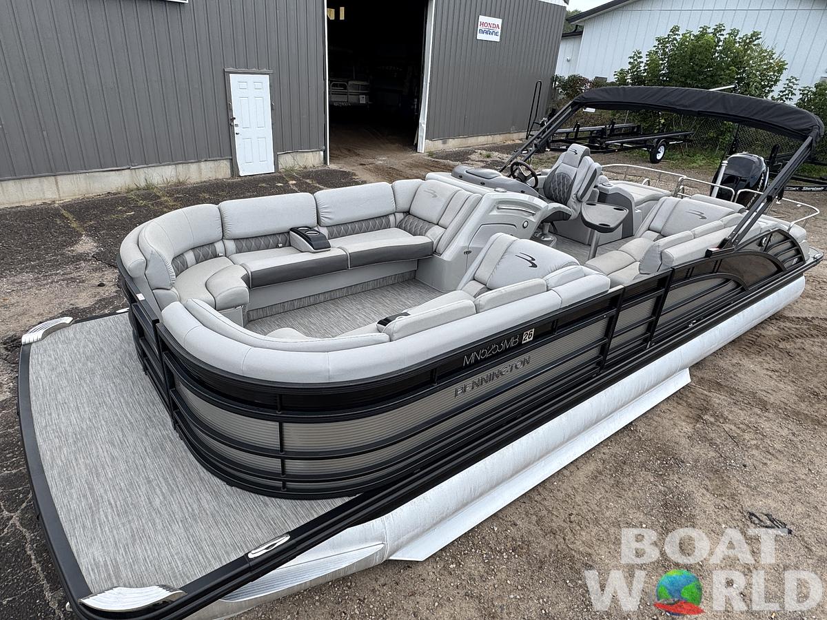 Used 2021 Bennington 25 RCW SG Tritoon Pontoon with 350HP Mercury Verado