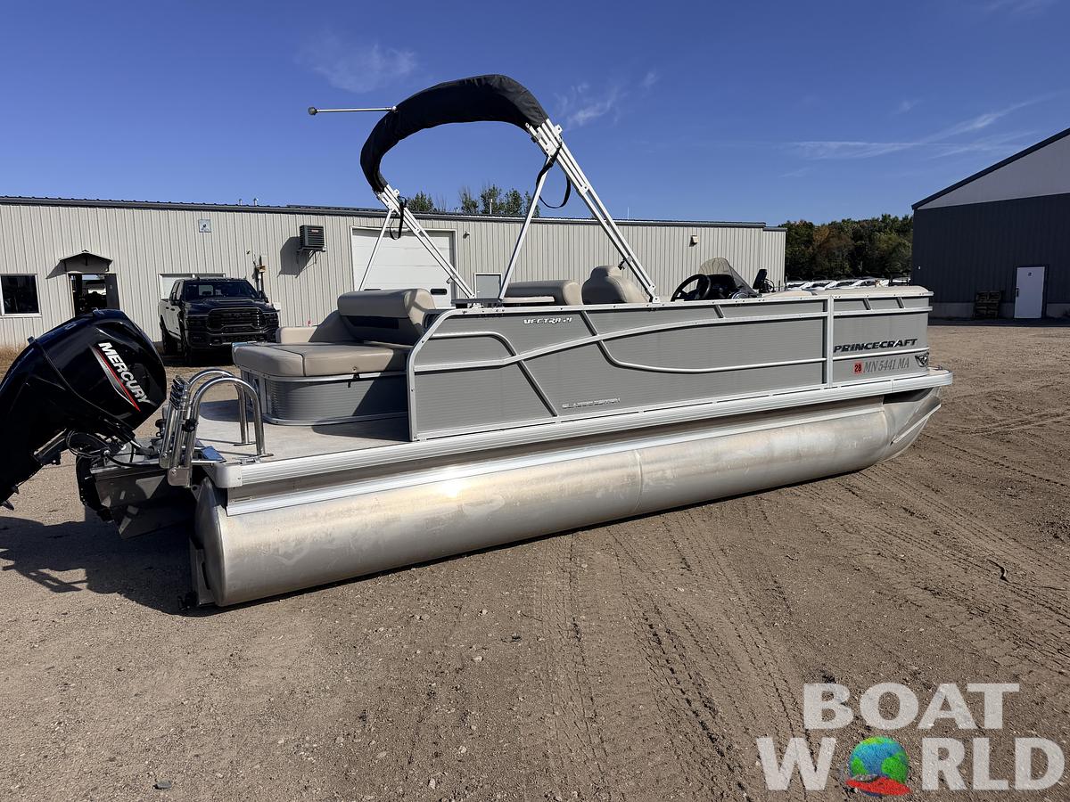 Used 2020 Princecraft Vectra 21 Rear Lounge Dinette Pontoon & 60HP Mercury 4Stroke -$24,995