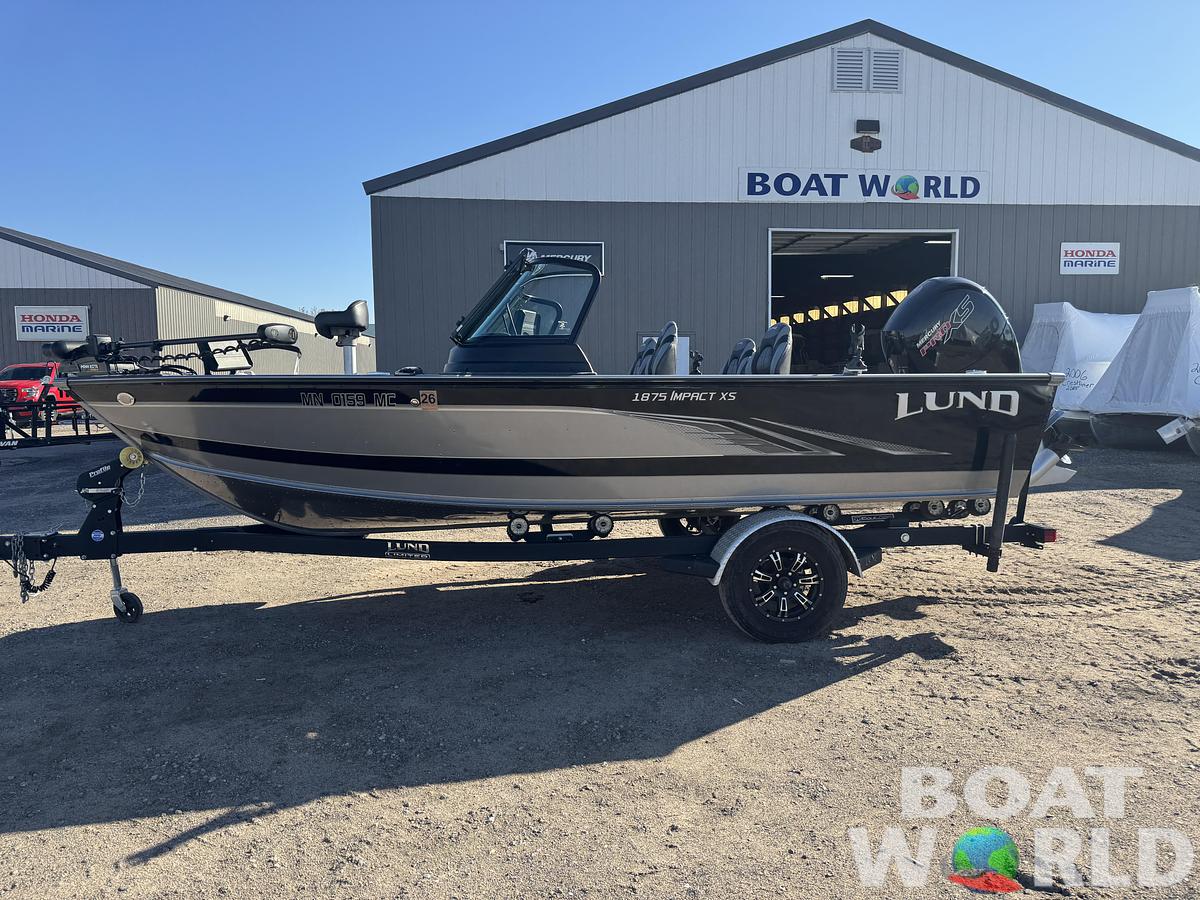 Used 2021 Lund 1875 Impact XS with 150HP Mercury Pro XS Fourstroke EFI
