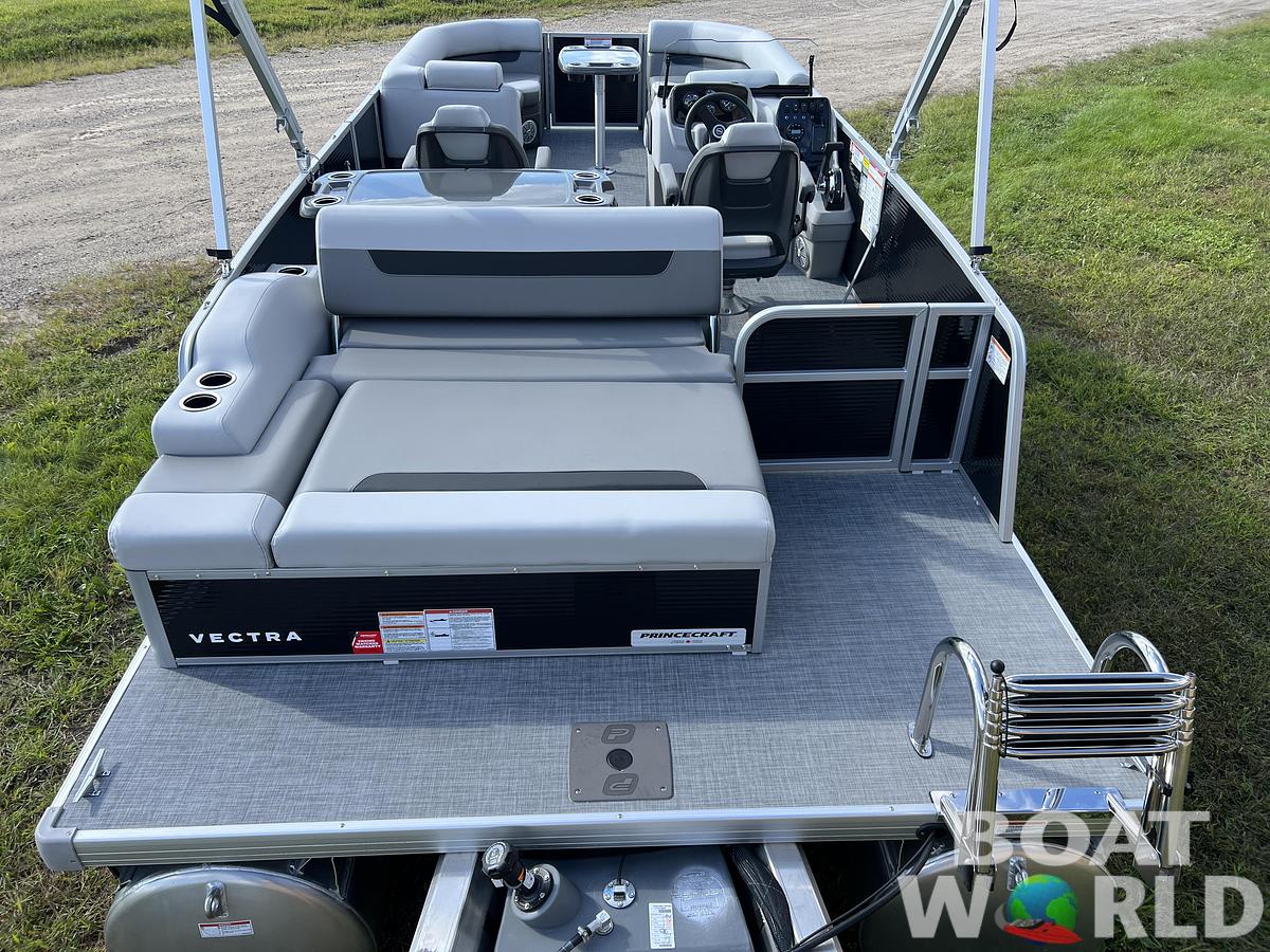 2026 Princecraft Vectra 23 RL SS Swingback Pontoon & Mercury 4-Stroke EFI