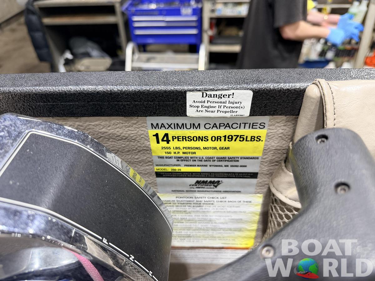 Used 2007 Premier 251 Cast-a-Way Fish & Cruise Pontoon & 115HP Mercury 4Stroke - $19,995