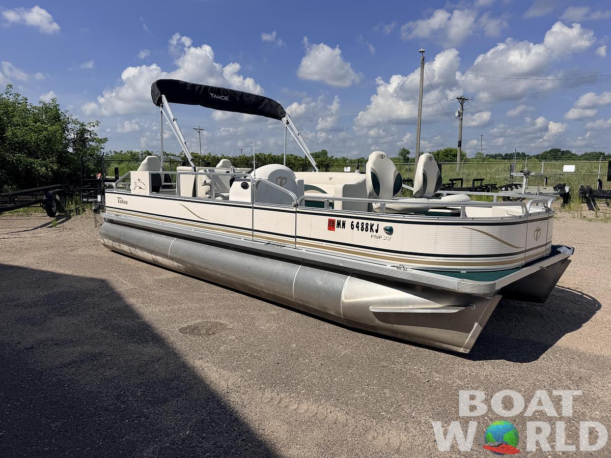 Used 2008 Tahoe Pontoons 22 Fish 'N Fun & (2021) 90HP Mercury 4Stroke EFI -$17,995