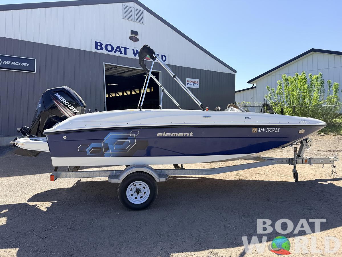 Used 2018 Bayliner Element E18 & 90HP Mercury 4Stroke