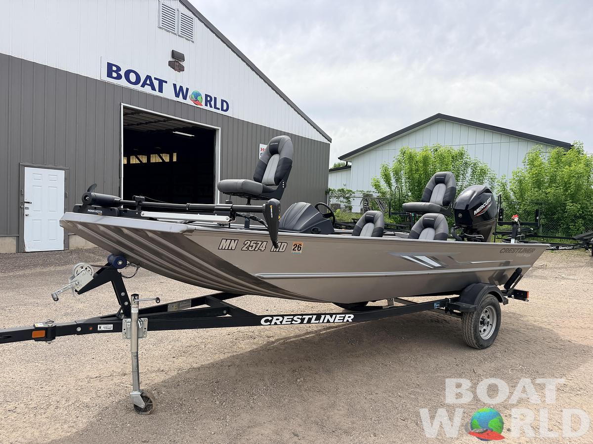 Used 2021 Crestliner 1700 Ridge & 40HP Mercury 4Stroke - $15,995