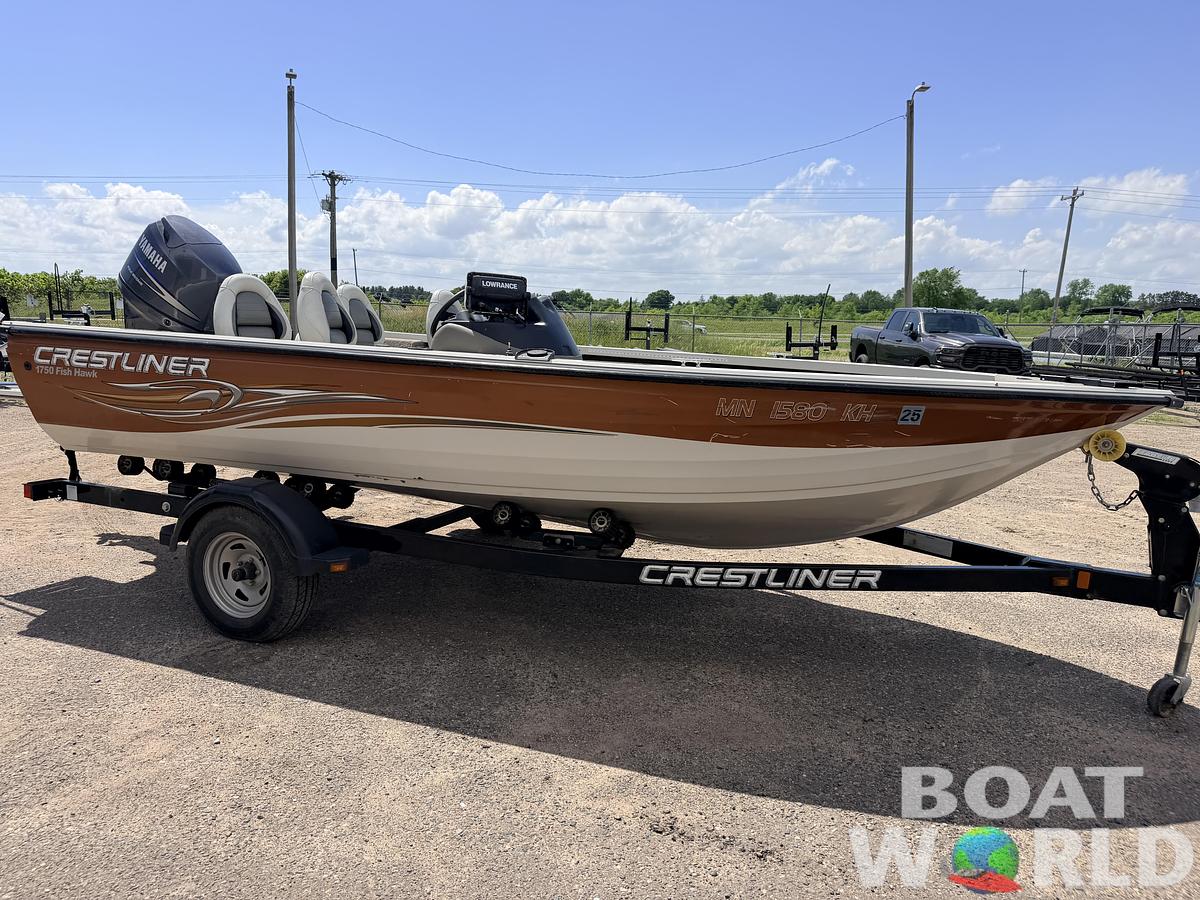 Used 2008 Crestliner 1750 Fish Hawk & 90HP Yamaha 4Stroke - $12,995