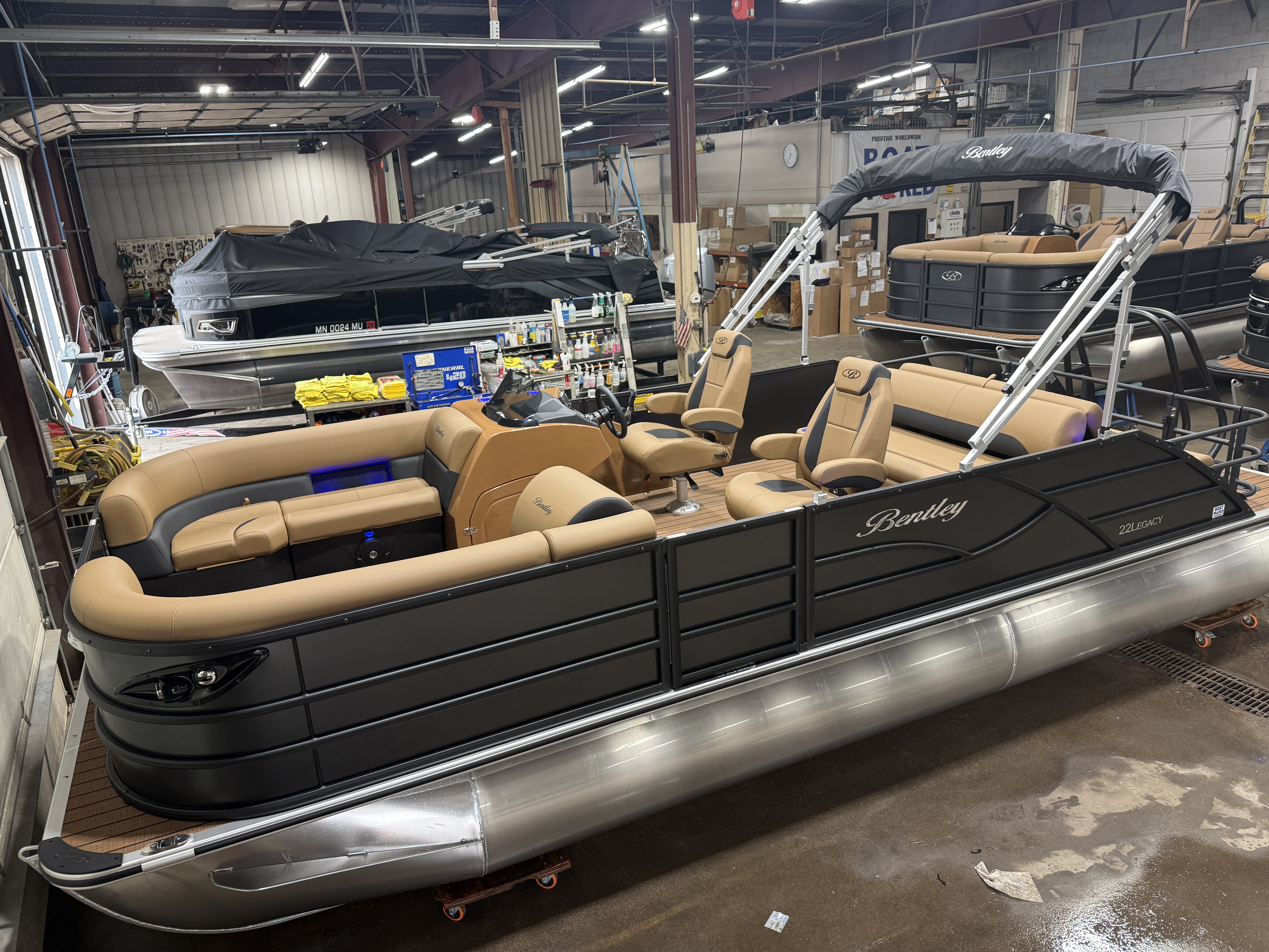 2027 Bentley Legacy 220 Swingback Pontoon & 4-Stroke Outboard $43995