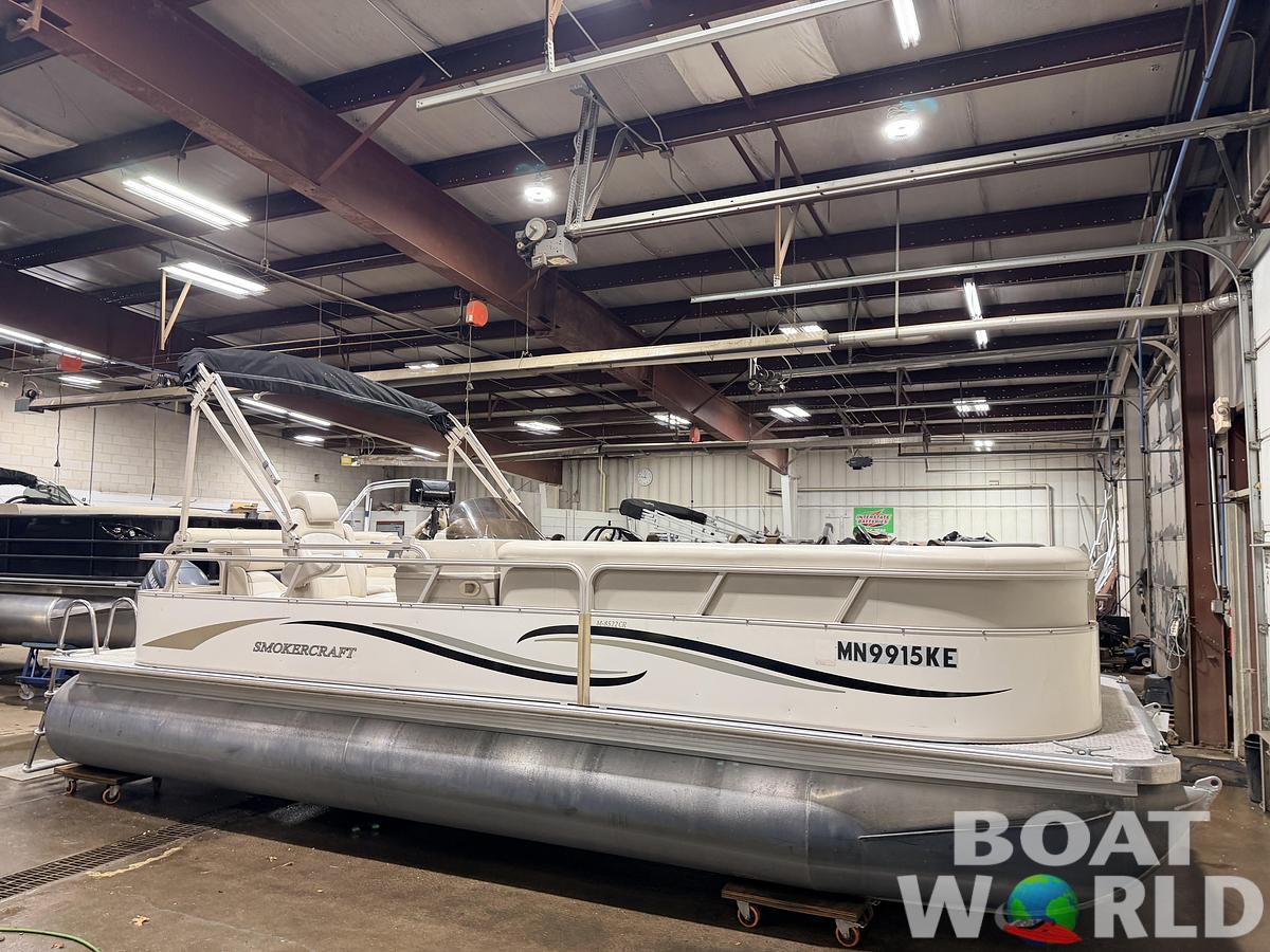 Used 2006 SmokerCraft 8522 Cruise Pontoon & 60HP Yamaha 4-Stroke - $14,995