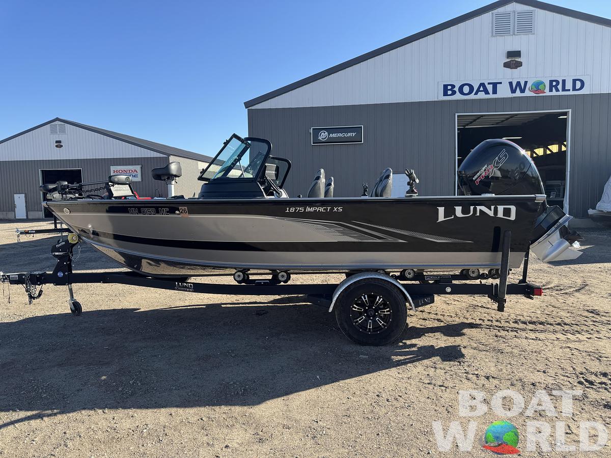 Used 2021 Lund 1875 Impact XS with 150HP Mercury Pro XS Fourstroke EFI