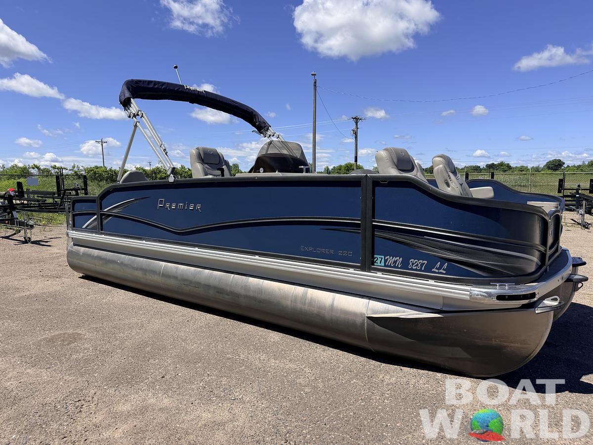 Used 2016 Premier 220 Explorer Tritoon & 175HP Yamaha 4Stroke - $39,995