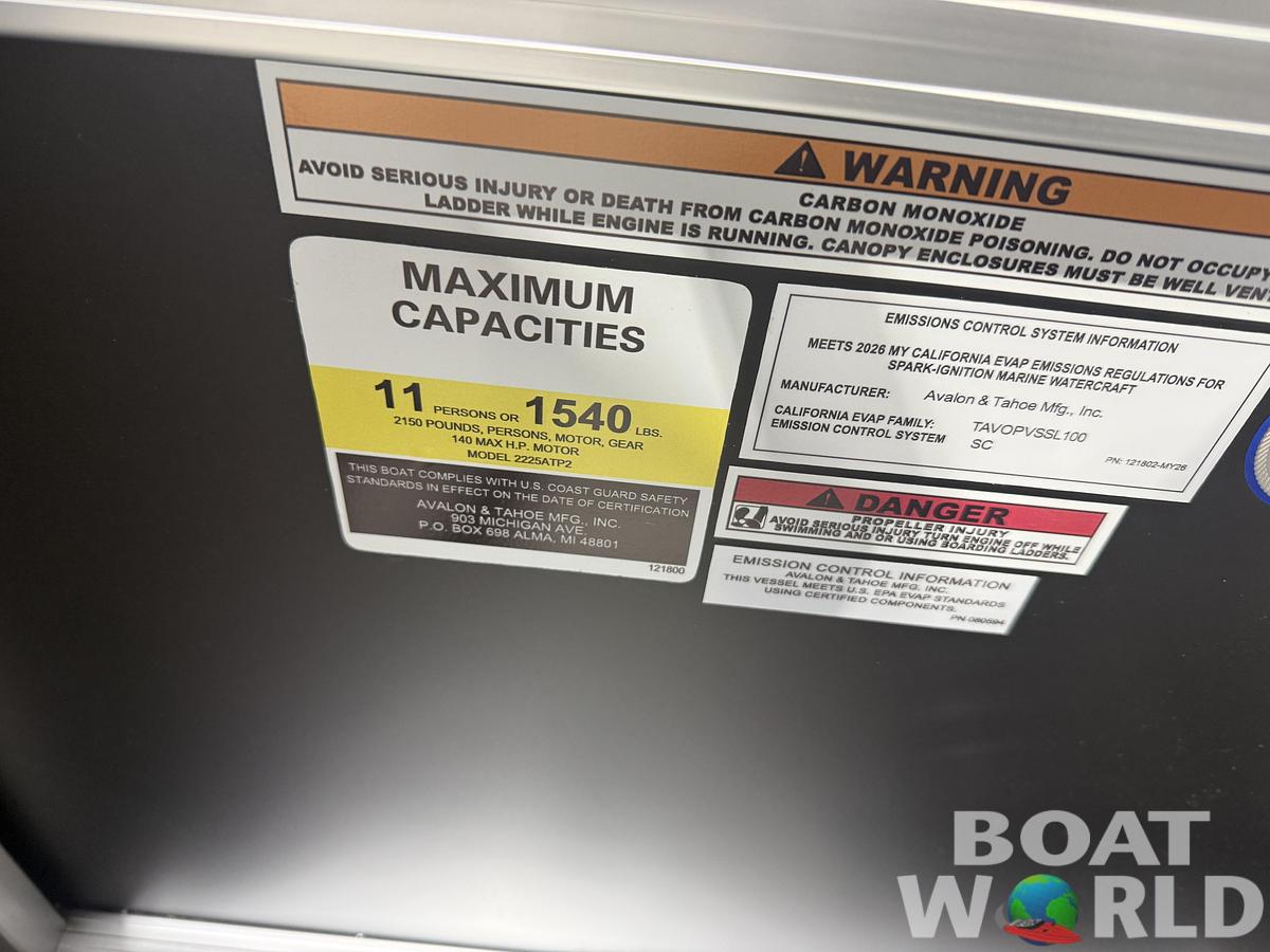 2026 Tahoe Pontoons Sport 23E80 Fish & Cruise Pontoon