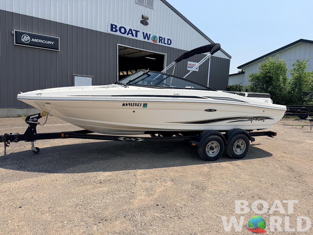 Used 2012 Sea Ray 205 Sport & 220HP 4.3L Mercruiser MPI with Tandem Axle Trailer -$15,995