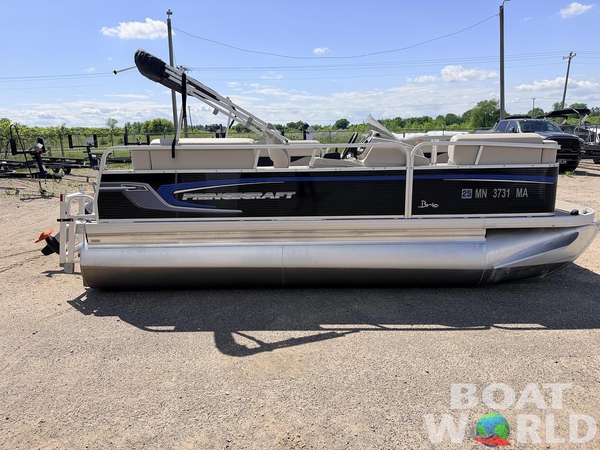 Used 2020 Princecraft Brio E 17 Pontoon & Torqueedo Electric Outboard - $19,995
