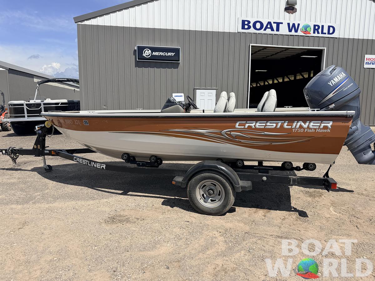 Used 2008 Crestliner 1750 Fish Hawk & 90HP Yamaha 4Stroke - $12,995
