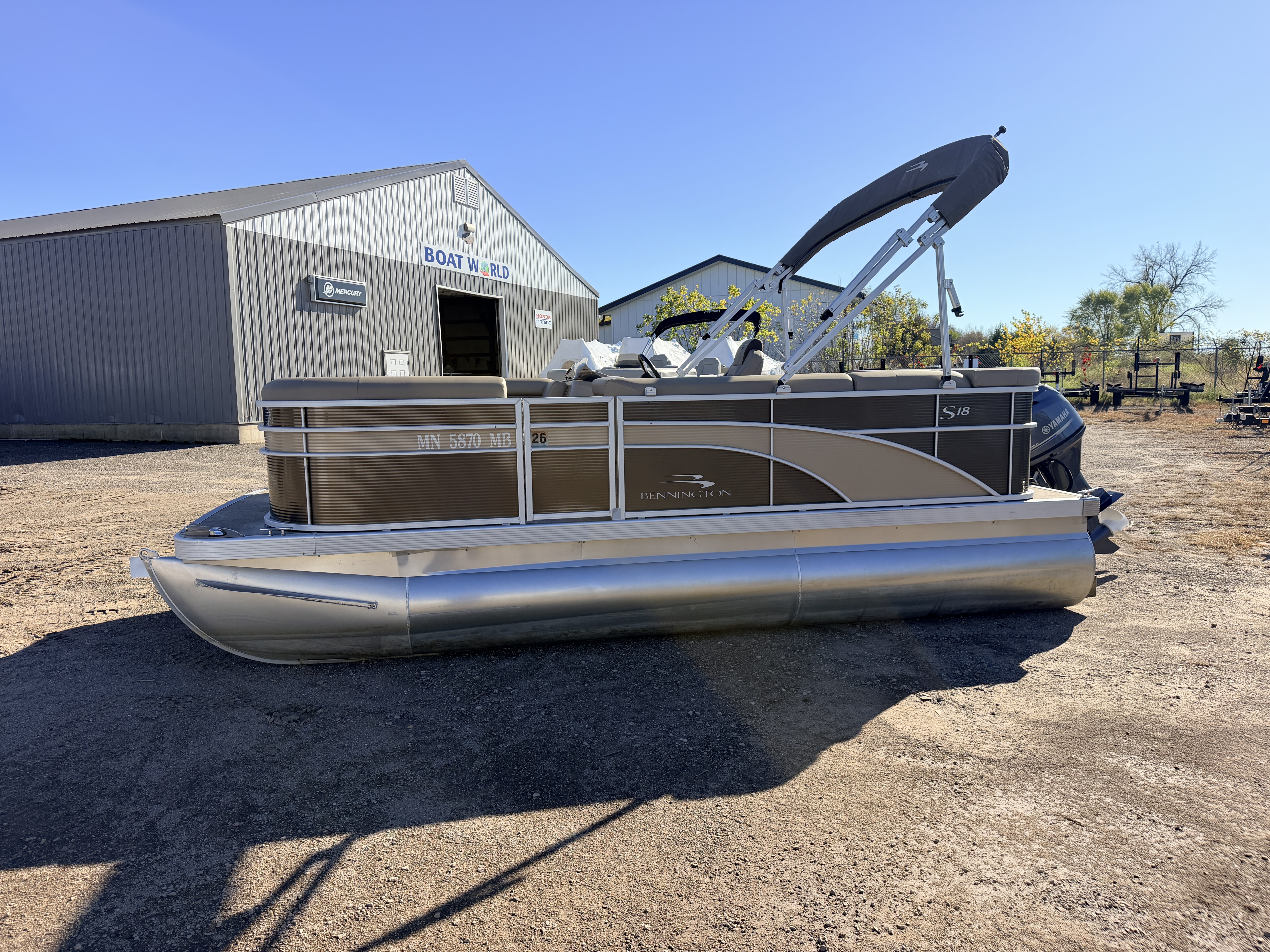 Used 2021 Bennington 188 SL & 50HP Yamaha 4Stroke -$24,995