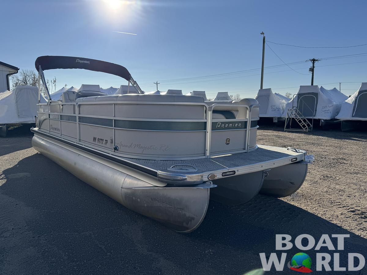 Used 2003 Premier 230 Grand Majestic Tri-toon Pontoon & 200HP Honda 4-Stroke EFI