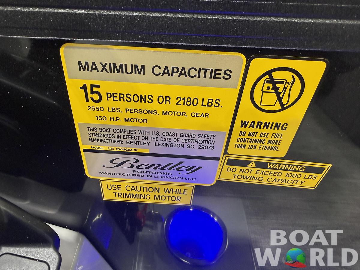 2026 Bentley Pontoons Legacy 220 Swingback