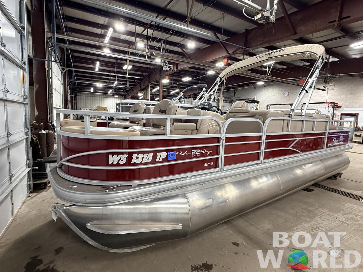 Used 2019 Sun Tracker  Fishin Barge 22 DLX XP3 Tritoon & 150HP Mercury 4Stroke - $39,995