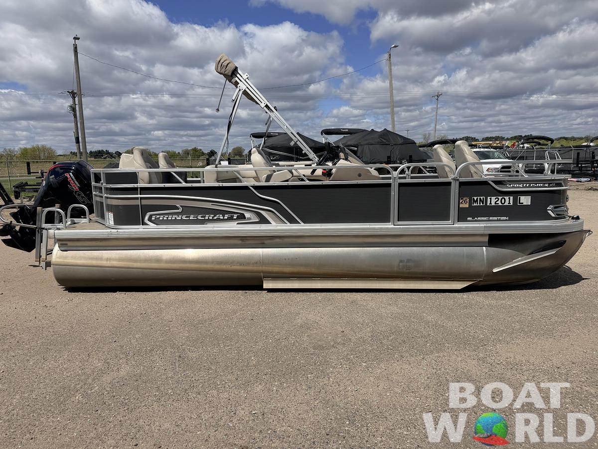 Used 2018 Princecraft Sportfisher 21 4-S Tritoon & 115HP Mercury ProXS -$32,995