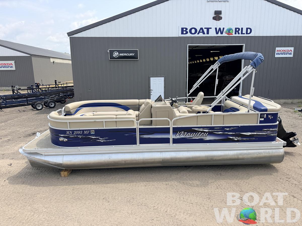 Used 2013 Manitou 220 Xplode VP Tritoon & 150HP Yamaha 4Stroke -$29,995