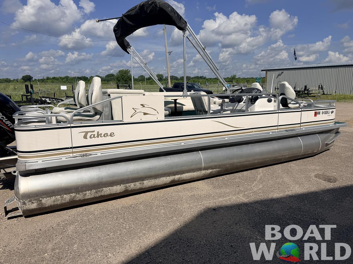 Used 2008 Tahoe Pontoons 22 Fish 'N Fun & (2021) 90HP Mercury 4Stroke EFI -$17,995