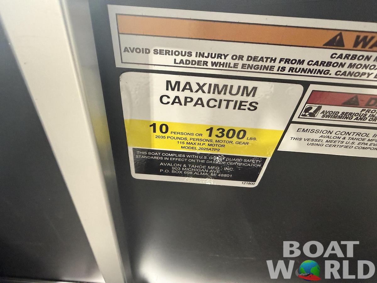 2027 Tahoe Sport CRB 2180 Cruise Rear Bench Pontoon $30995