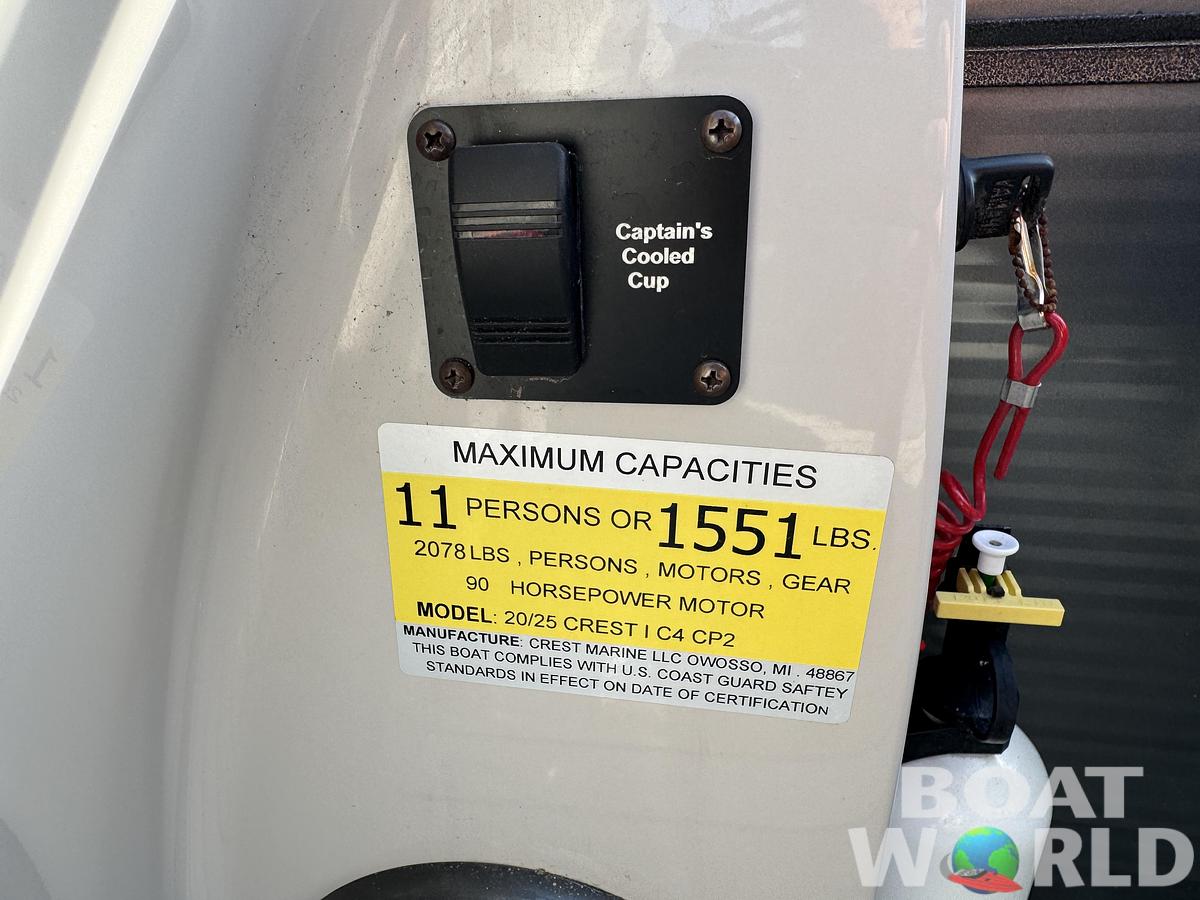 Used 2017 Crest  200 Pontoon with 115HP Yamaha Fourstroke EFI