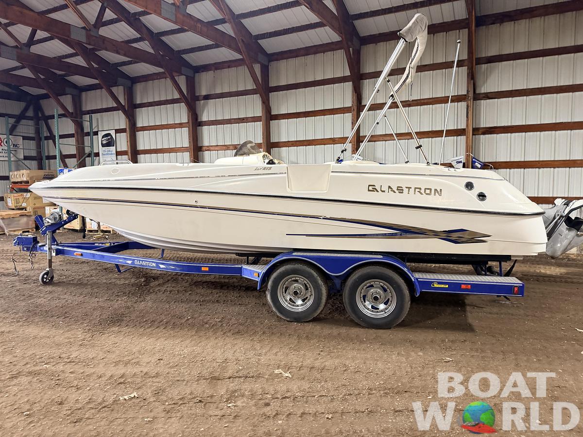 Used 2003 Glastron DX215 Deck Boat & 220HP 5.0L Volvo/Penta with Tandem Axle Trailer -$9,995