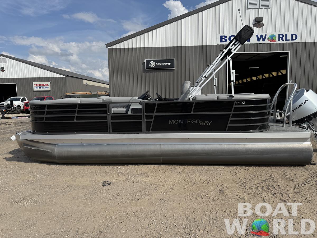 Used 2023 Montego Bay 8522 Quad Lounge Pontoon with 115HP Honda Fourstroke EFI