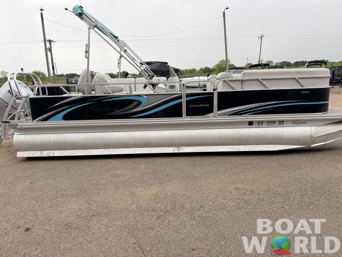 Used 2019 Qwest 822 Fish & Cruise Tritoon & 150HP Honda 4Stroke - $39,995