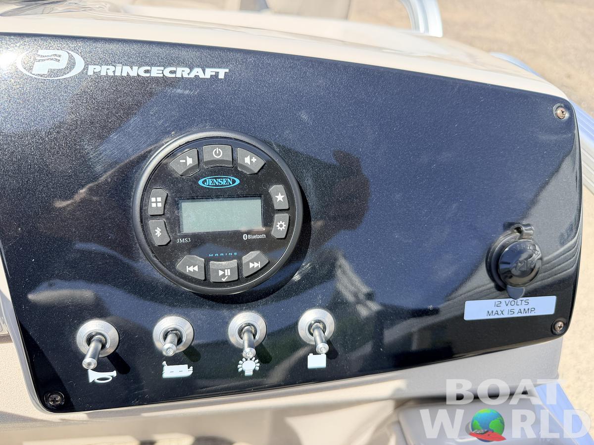 Used 2020 Princecraft Brio E 17 Pontoon & Torqueedo Electric Outboard - $19,995