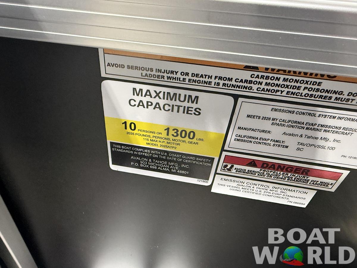 2026 Tahoe Sport Rear Fish 2180 & 4-Stroke $31995