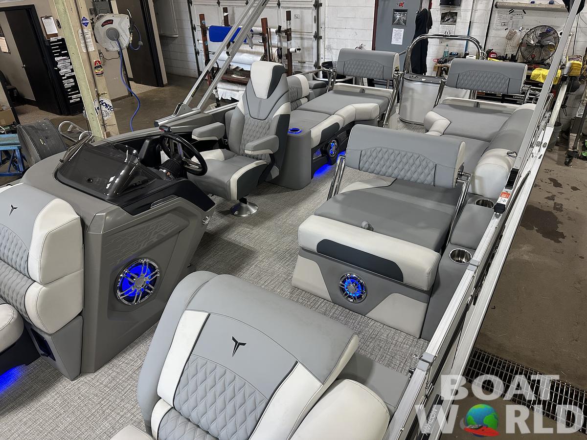 2025 Tahoe Pontoons Cascade 2385 Quad Lounge Shift Flip & Honda 4-Stroke EFI